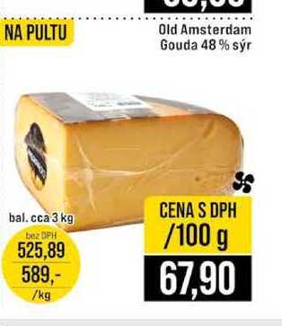 Old Amsterdam Gouda 48% sýr bal.cca 3 kg 100g