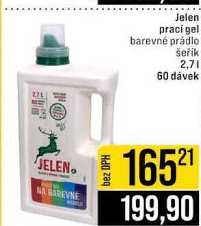Jelen prací gel barevné prádlo šeřík 2,7l 60 dávek 