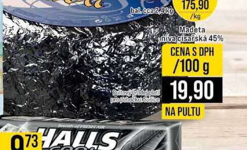 Madeta niva císařská 45% 100 g 