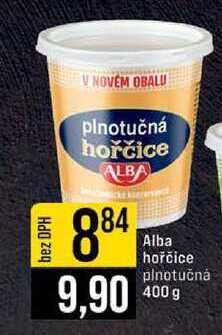 Alba hořčice plnotučná 400 g 