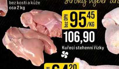 Kuřecí stehenní řízky 1kg