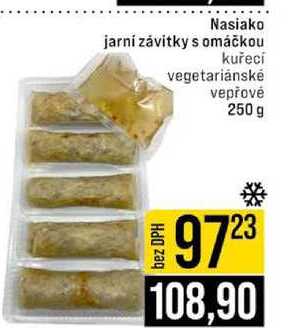 Nasiako jarní závitky s omáčkou kuřecí vegetariánské vepřové 250 g 
