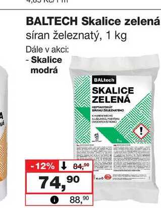 BALTECH Skalice zelená síran železnatý, 1 kg 