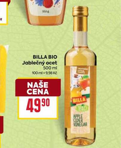 BILLA BIO Jablečný ocet 500 ml 
