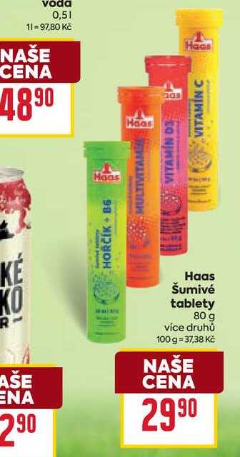 Haas Šumivé tablety 80 g 