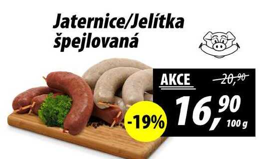 Jaternice/Jelítka špejlovaná, 100 g 