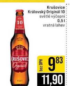 Krušovice Královský Originál 10 světlé výčepní 0.5l