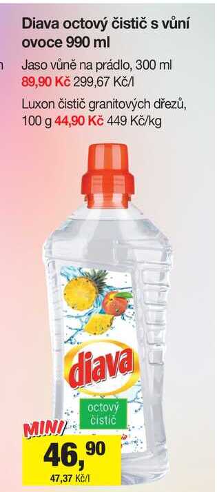 Diava octový čistič s vůní ovoce 990 ml