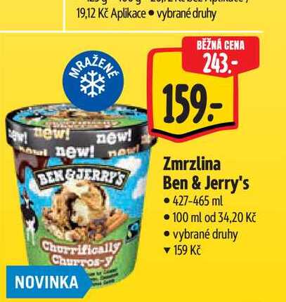   Zmrzlina Ben & Jerry's 427-465 ml 