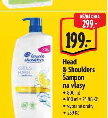   Head & Shoulders Šampon na vlasy 800 ml  