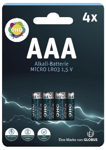 Alkalická baterie AAA/AA, 4 KS
