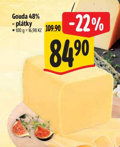  Gouda 48% - plátky 100 g 
