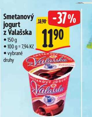 Smetanový jogurt z Valašska 150g  