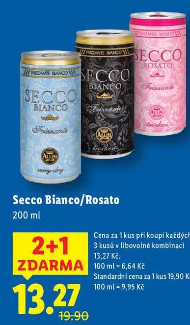 Secco Bianco/Rosato, 200 ml 
