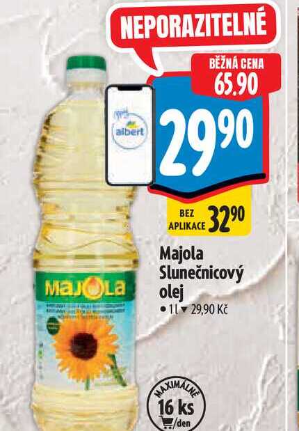  Majola Slunečnicový olej  1 l