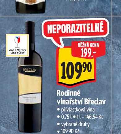  Rodinné vinařství Břeclav  0,75 l