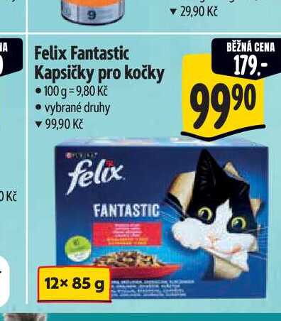   Felix Fantastic Kapsičky pro kočky 12x85 g