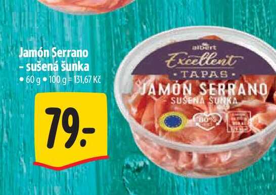 Jamón Serrano - sušená šunka 60 g