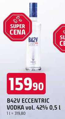 B42V ECCENTRIC VODKA vol. 42% 0,5L