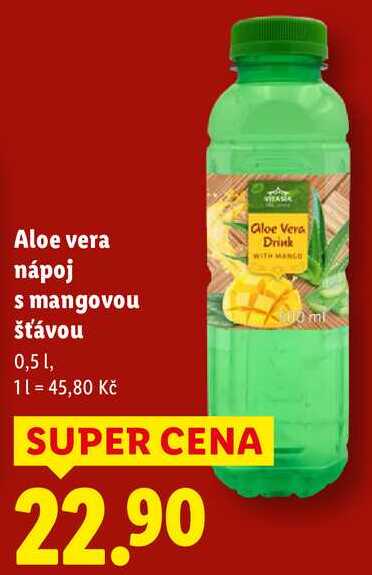 Aloe vera nápoj s mangovou šťávou, 0,5 l