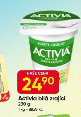 Activia Bílá zrající 280g