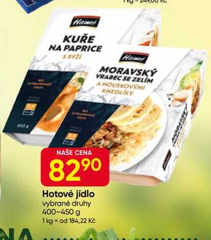 Hamé Hotové jídlo vybrané druhy 400-450 g 