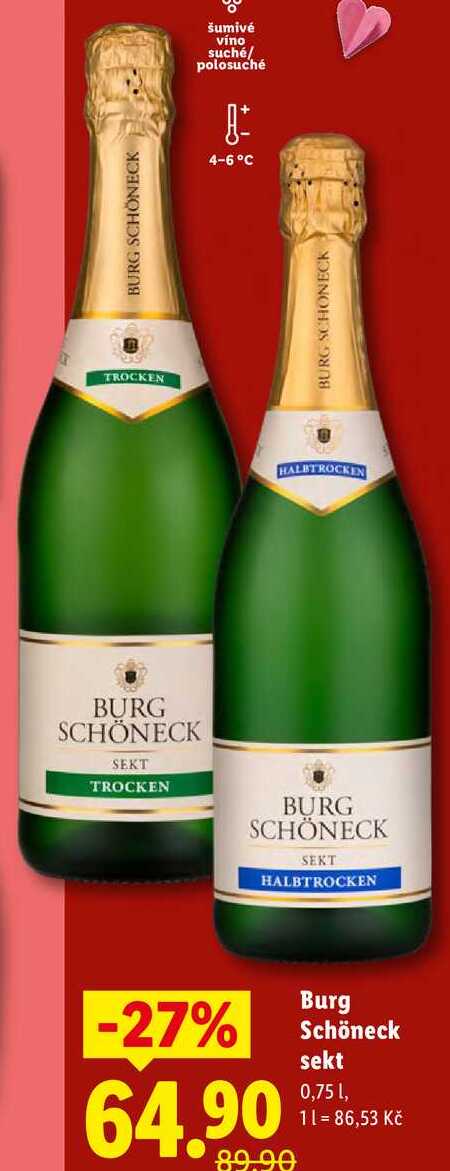 Burg Schöneck sekt, 0,75 l