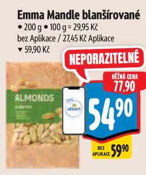 Emma Mandle blanšírované, 200 g