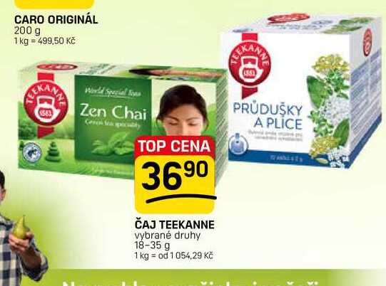 ČAJ TEEKANNE vybrané druhy 18-35 g