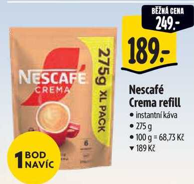 Nescafé Crema refill, 275 g