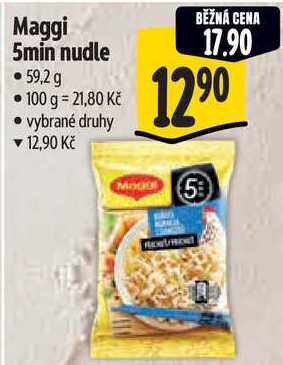 Maggi 5min nudle, 59,2 g 
