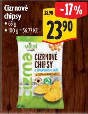 Cizrnové chipsy, 65 g 