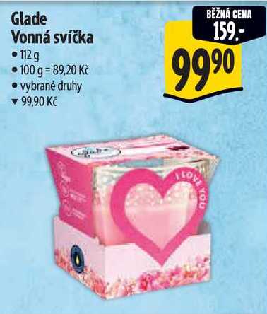 Glade Vonná svíčka, 112 g  