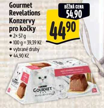 Gourmet Revelations Konzervy pro kočky, 2x 57 g