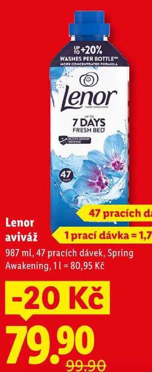 Lenor aviváž, 987 ml/47 pracích dávek 