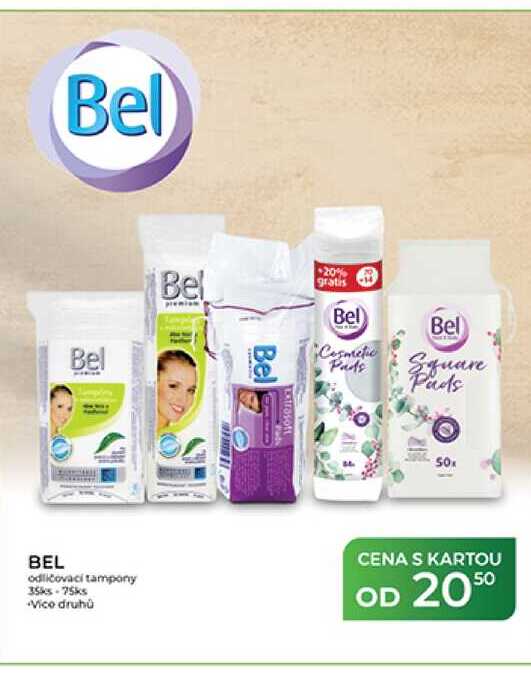 BEL odličovací tampony 35ks-75ks 