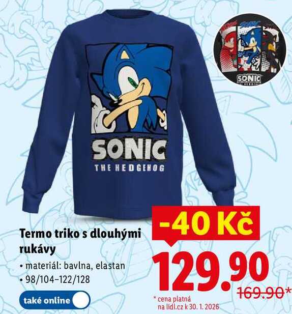 Termo triko s dlouhými rukávy 