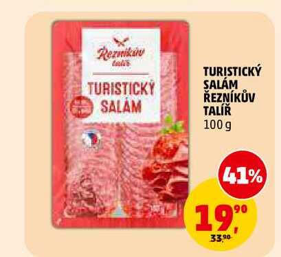 TURISTICKÝ SALÁM ŘEZNÍKŮV TALÍŘ, 100 g