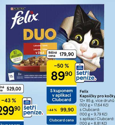 Felix Kapsičky pro kočky, 12× 85 g, více druhů 