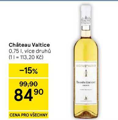 Château Valtice, 0.75 I, více druhů  