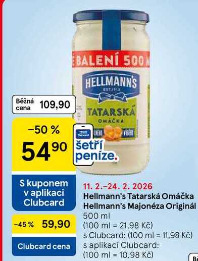 Hellmann's Tatarská Omáčka, 500 ml