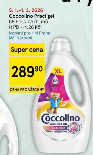 Coccolino Prací gel, 68 PD, více druhů 