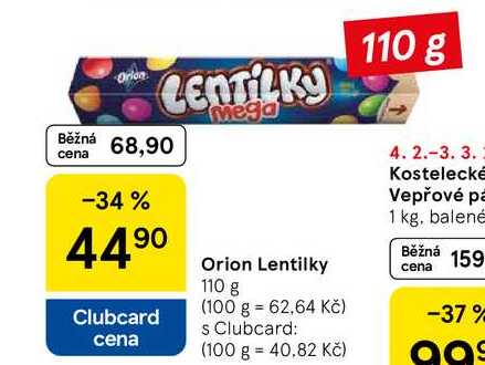 Orion Lentilky, 110 g 