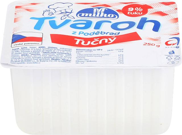 Milko Tvaroh tučný tuk 9%
