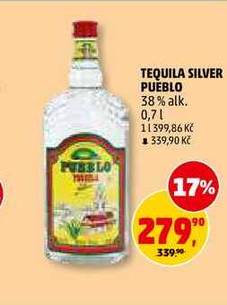 TEQUILA SILVER PUEBLO, 0,7 l