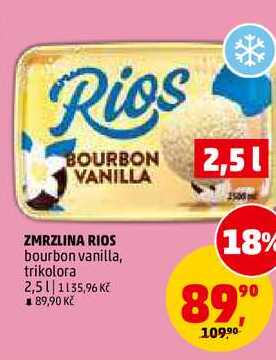 ZMRZLINA RIOS bourbon vanilla, trikolora, 2,5 l