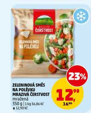 ZELENINOVÁ SMĚS NA POLÉVKU MRAZIVÁ ČERSTVOST, 350 g 