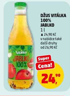 DŽUS VITÁLKA 100% JABLKO, 1 l