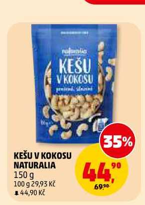 KEŠU V KOKOSU NATURALIA, 150 g