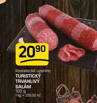 TURISTICKÝ TRVANLIVÝ SALÁM 100 g 